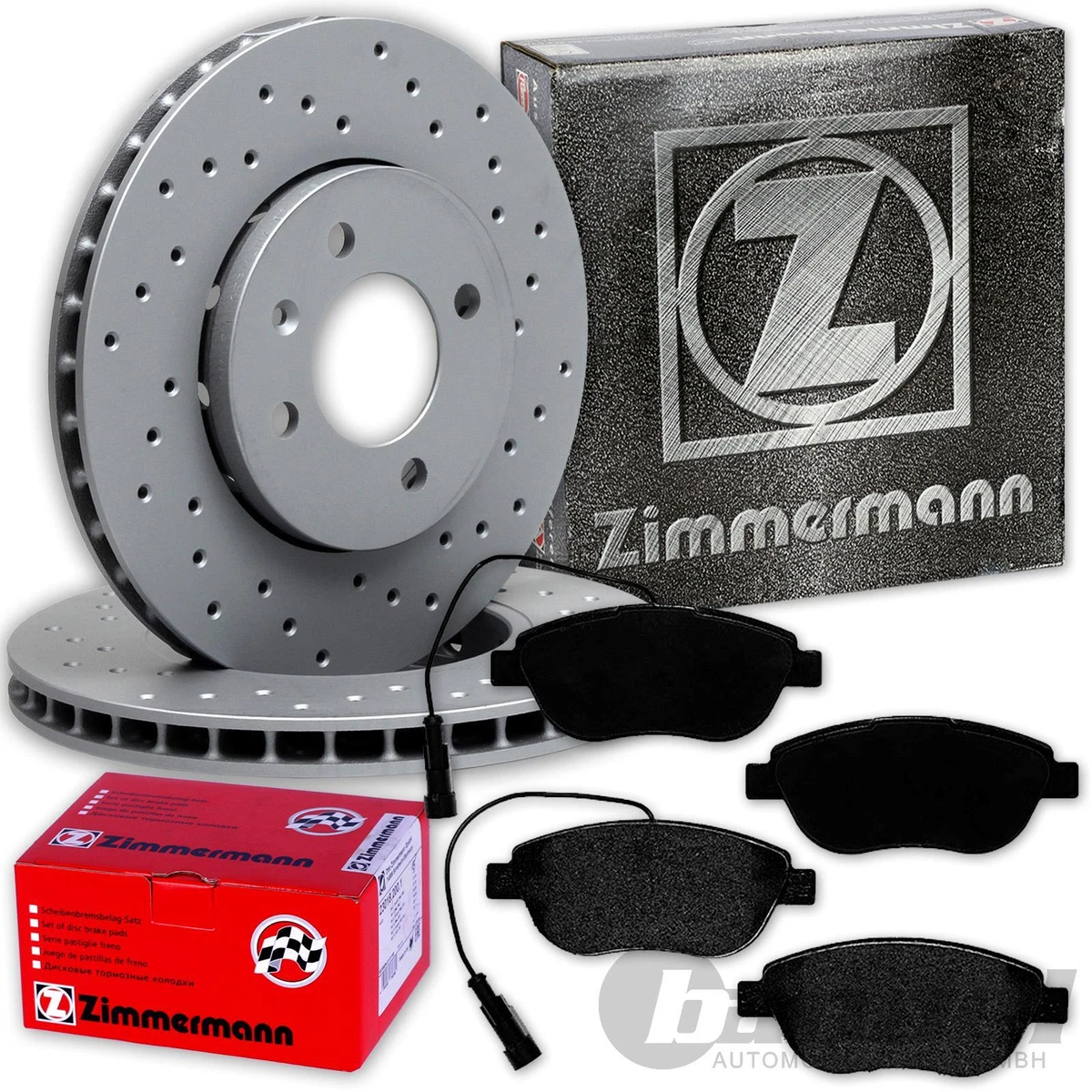 Гальмівні колодки та диски Zimmermann для VW BORA (1J2) 1.8 T