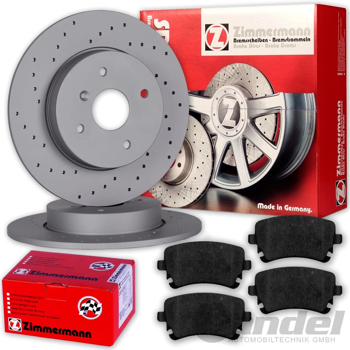 Гальмівні колодки та диски Zimmermann для VW BORA (1J2) 1.8 T